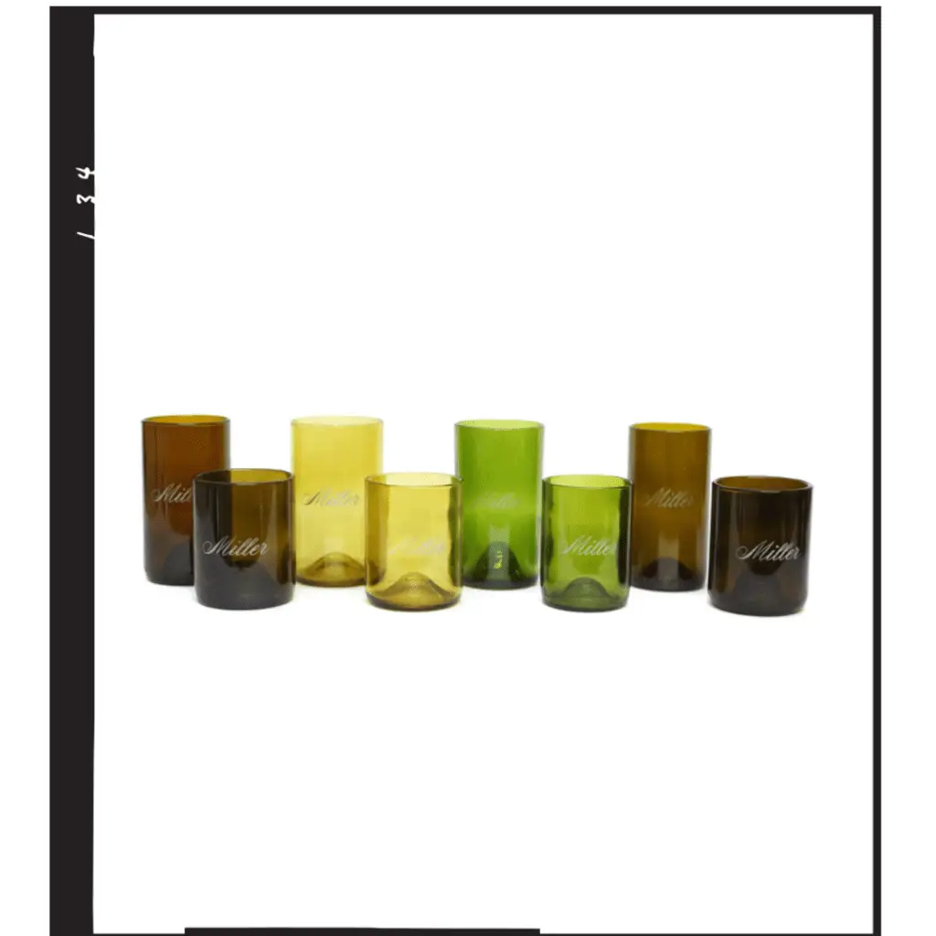 8 Pack (4 12oz Mixed, 4 16oz Mixed) of Mixed Color Glasses